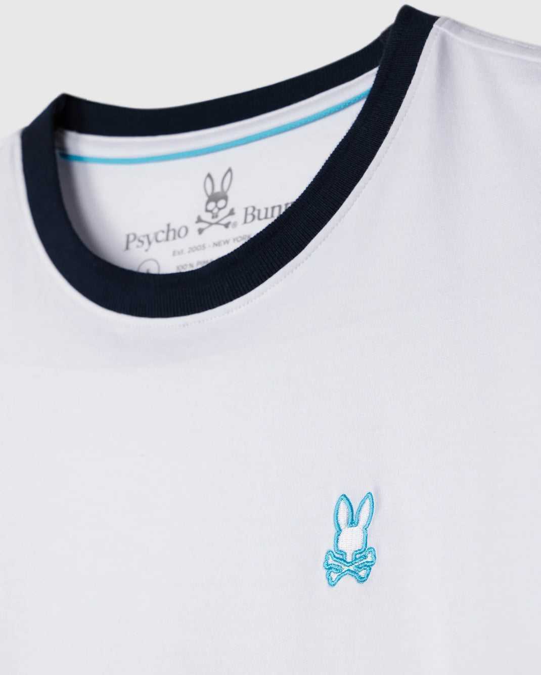 Tees Psycho Bunny Salina Tee Blanche Homme | UIQ-90965320